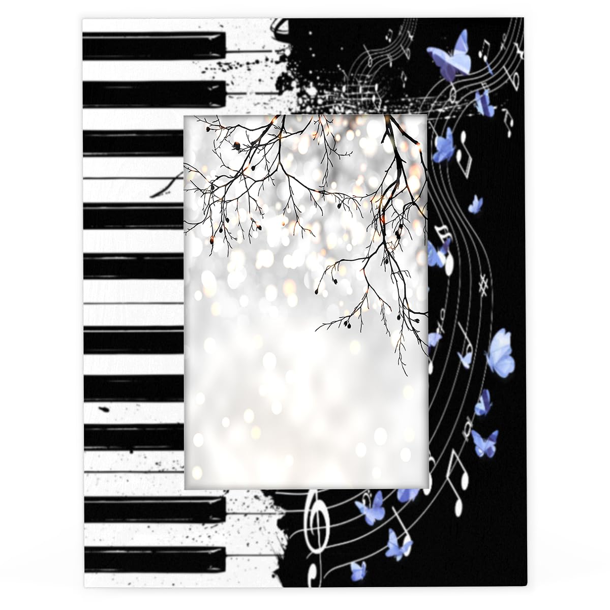 Amazon.com - Funky Qiu Piano Key Butterfly Note 11x14